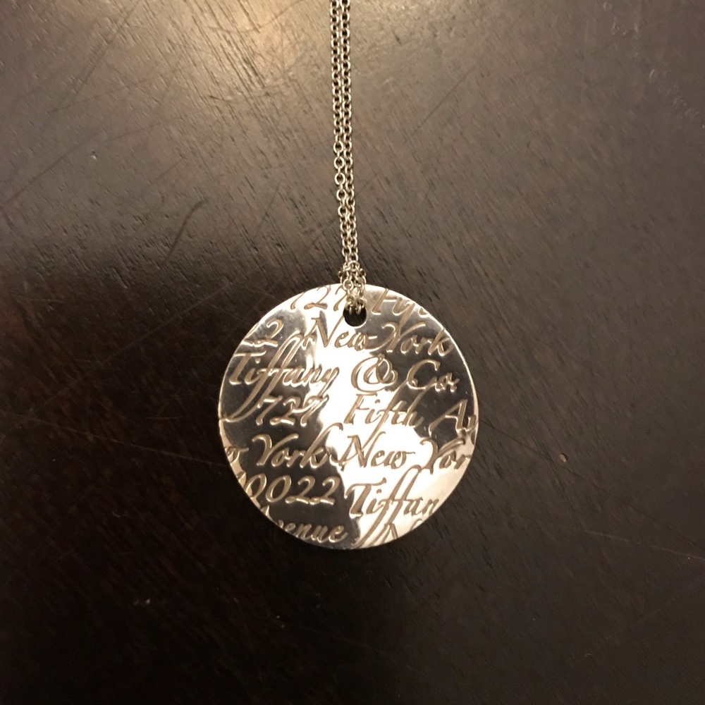 Tiffany Circle Pendant Necklace